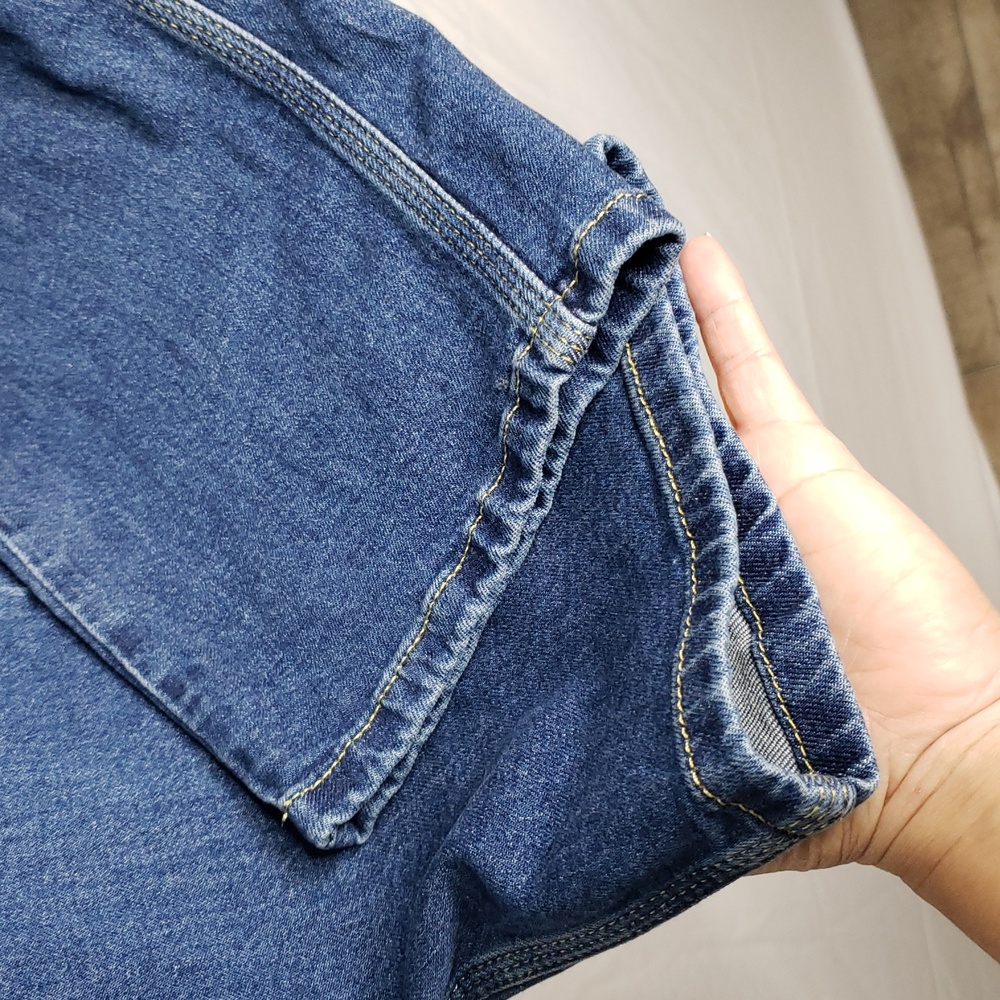 Lee Carpenter Slim Straight Cargo Cotton Pants Size 4 Y2K Retro Medium Wash Blue - Picture 5 of 16